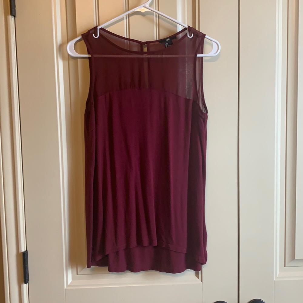 Maroon tank top